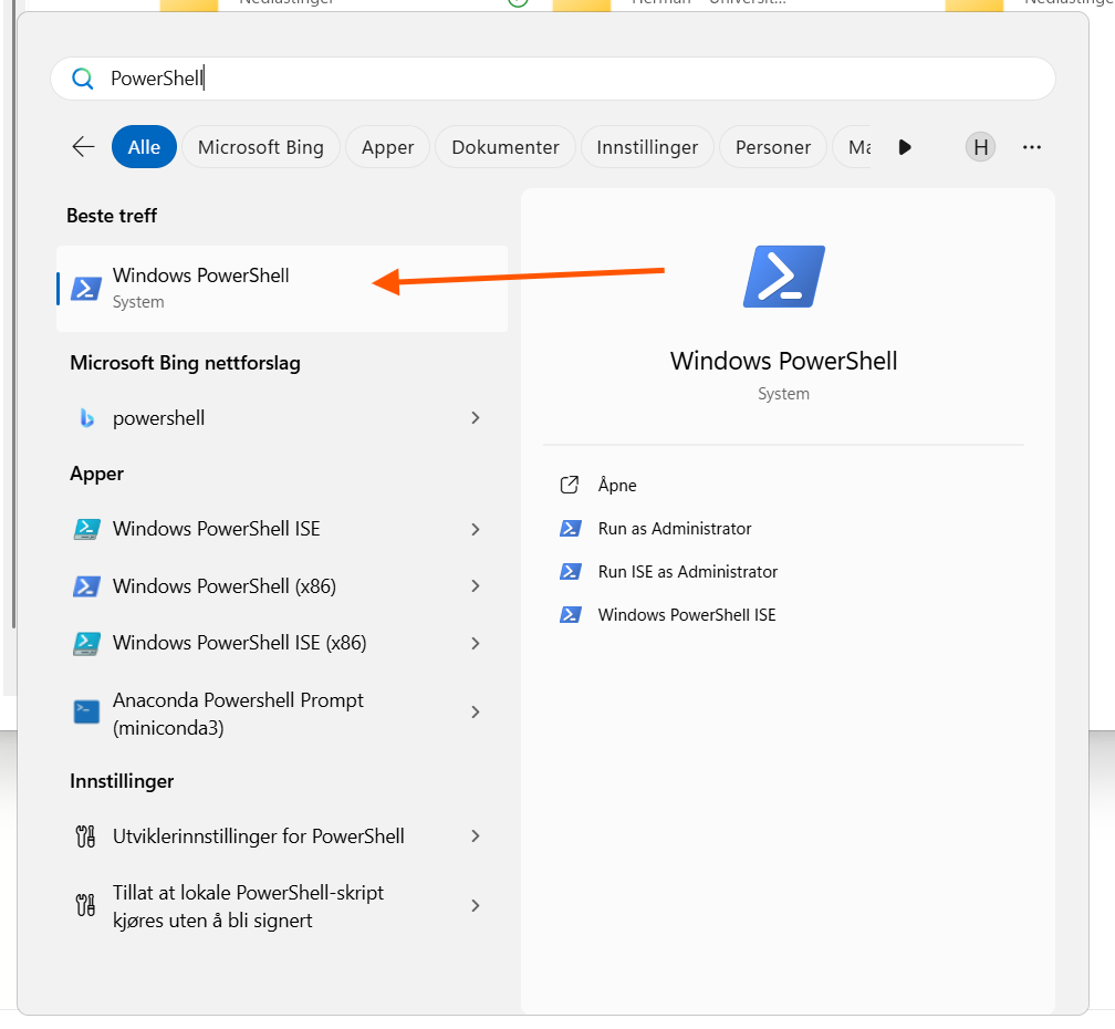 PowerShell Start Menu